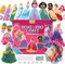 JMMICO Poke in Pro Art Kits for Girls, Poke Art for Kids Ages 4-8, 10 PCS Princesses & 5 PCS Decors, No Mess DIY Princesses Craft, Holiday Gifts for Kids